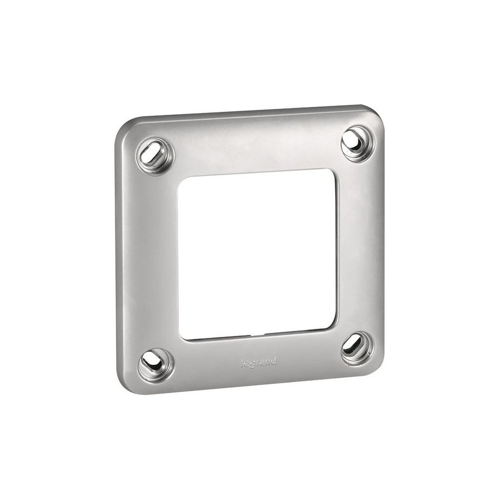 Legrand Rahmen Soliroc 1-fach, IP55, IK10, 110x110x13,5mm, Metall, Grau, 077851... LEGRAND-077851 3245060778514 (Abb. 2)