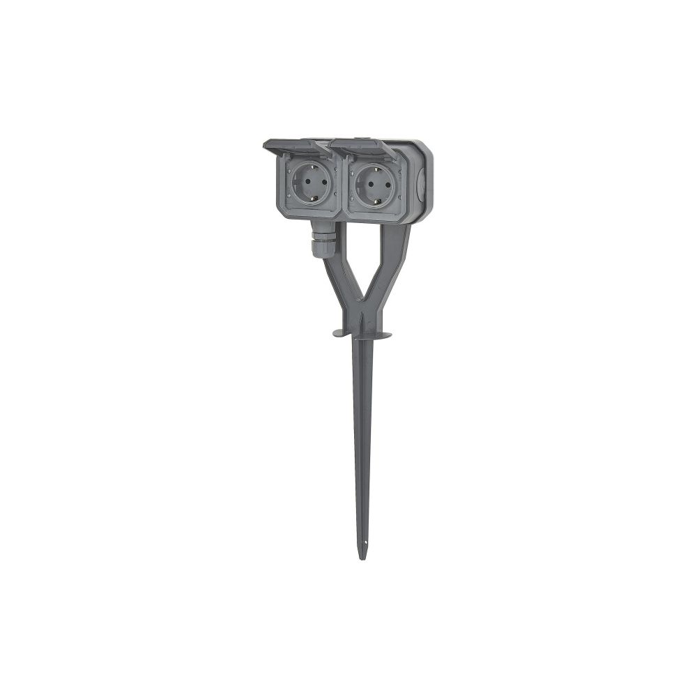 Legrand Gartenpfahl-Steckdose Plexo New, 2fach, IP44, IK08, anthrazit, 069759L... LEGRAND-069759L 3414972567749 (Abb. 3)