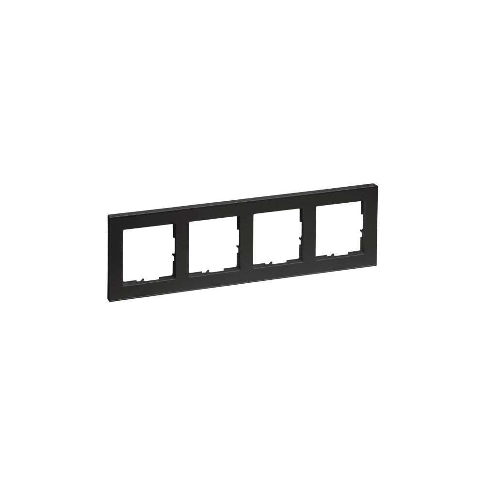 Legrand 4-fach Rahmen SEANO+, 86x300mm, Kunststoff, Schwarz, 765384... LEGRAND-765384 3414972549189 (Abb. 2)