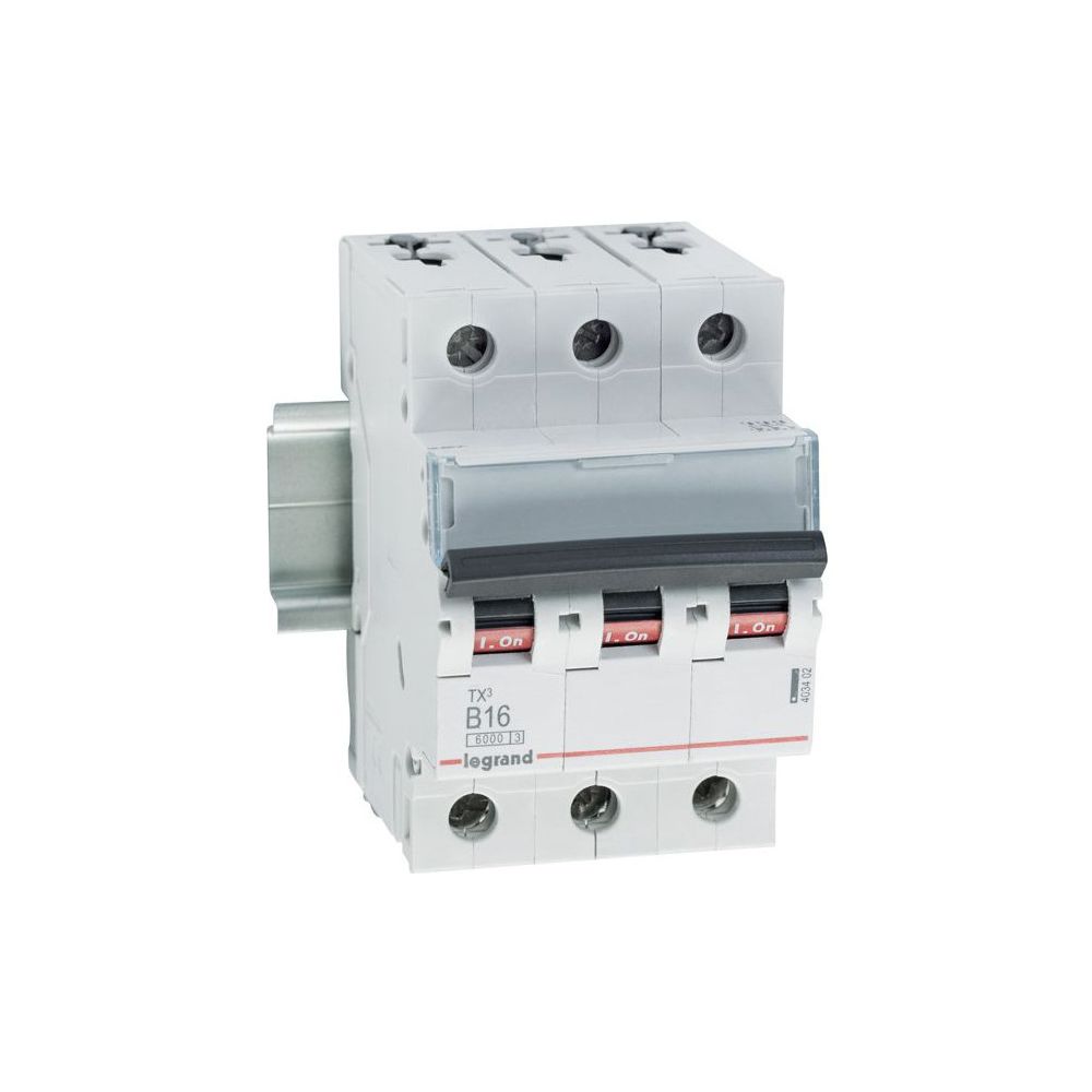 Legrand Leitungsschutzschalter TX3 B16A, 3-polig, 6kA, 400V, 3TE, Grau... LEGRAND-403402 3414970387547 (Abb. 3)