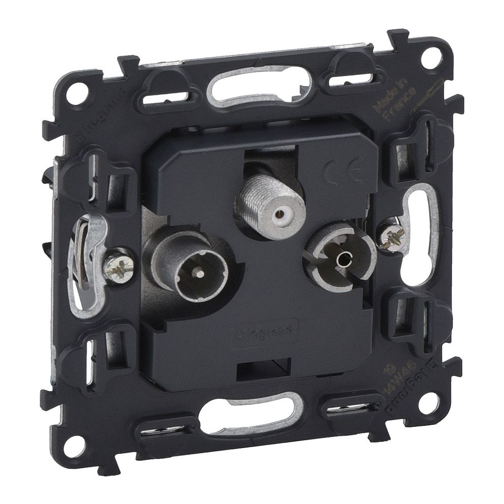 Legrand TV-R-SAT-Enddose Valena In'Matic, 3 Auslässe, 10 dB, Unterputz, 74,6x74,6x27,2m... LEGRAND-753064 3414970452108 (Abb. 3)