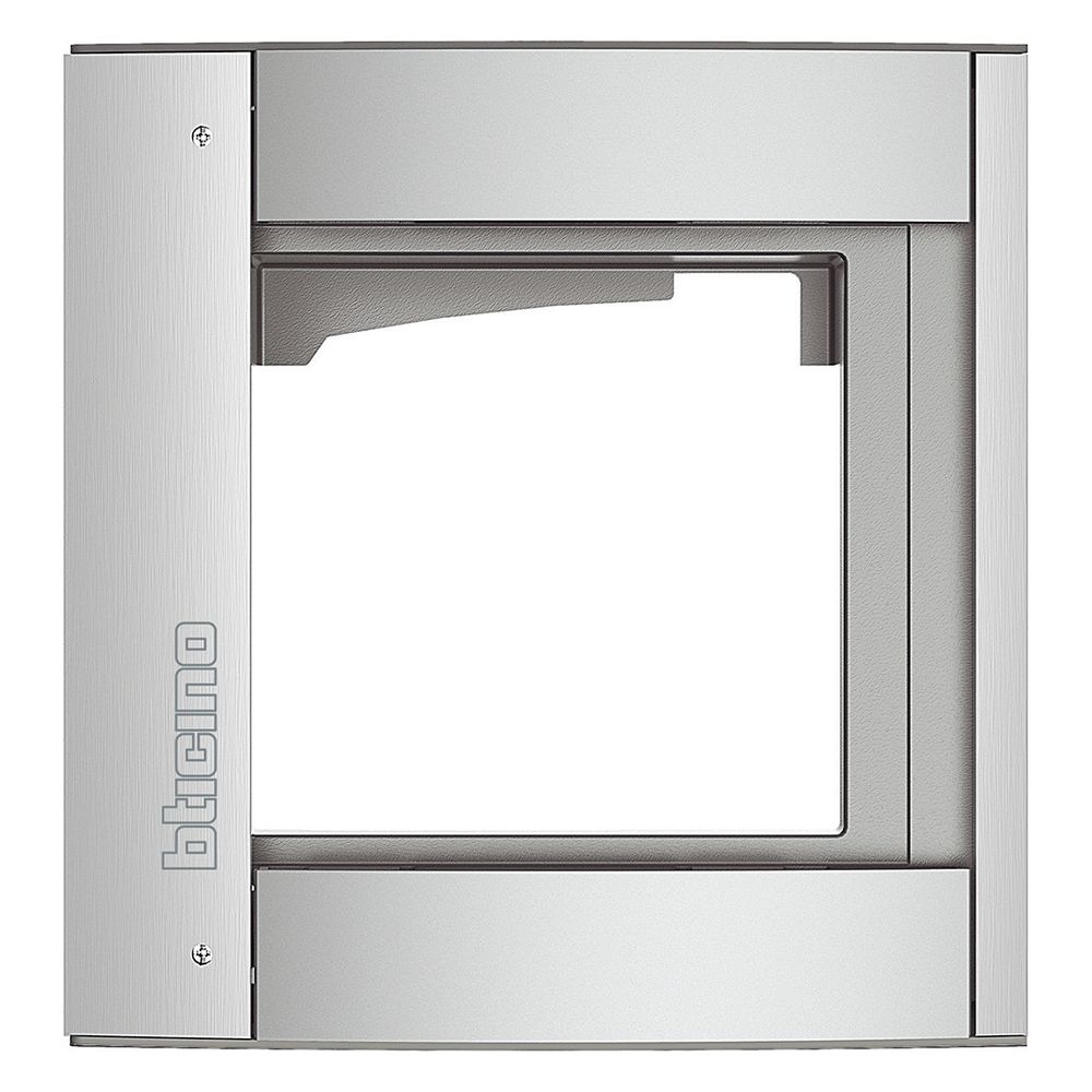 Legrand BTicino Abdeckrahmen mit Modulträger SFERA, 1-fach, 144x138x15mm, Allmetal... LEGRAND-350211 8005543455357 (Abb. 2)