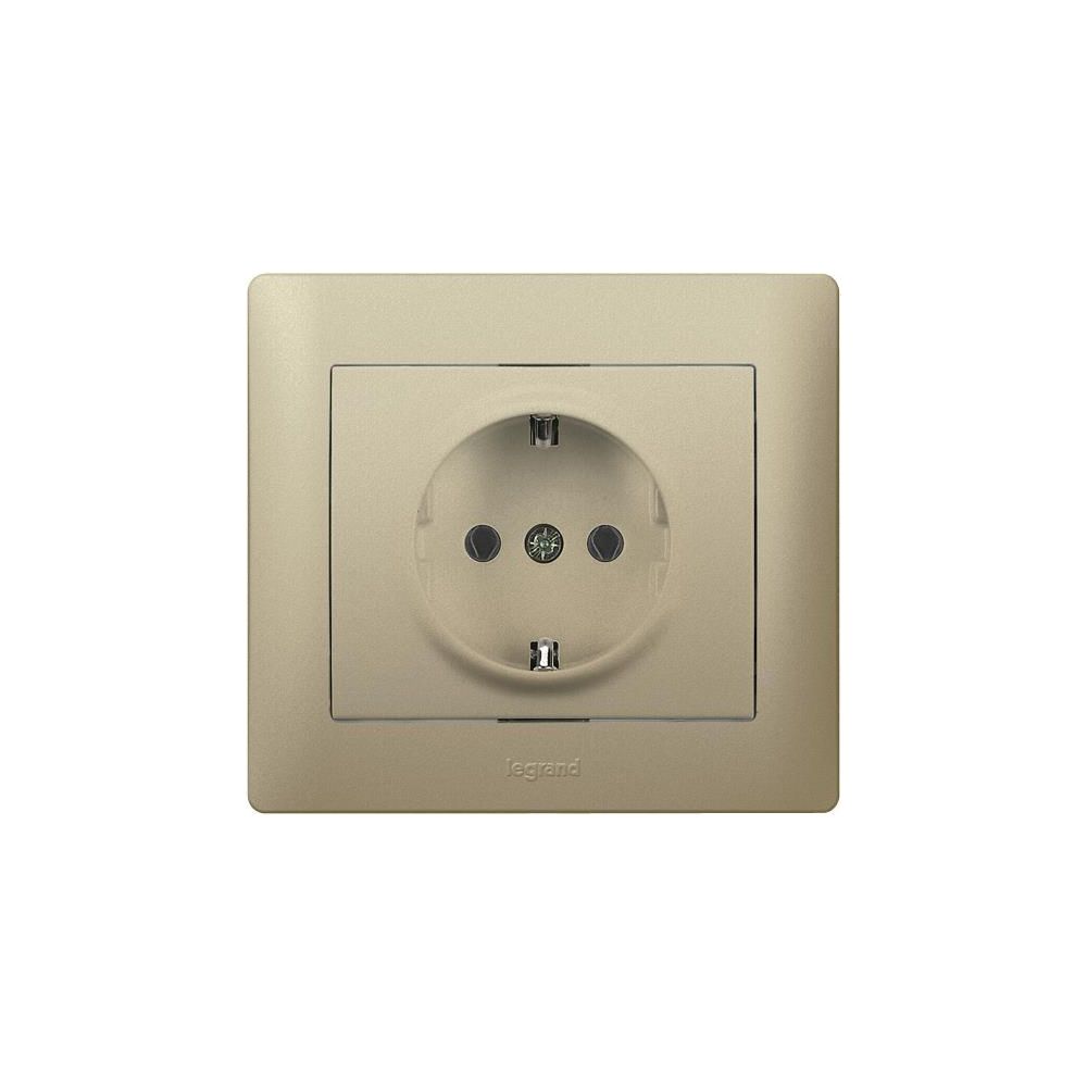 Legrand Schutzkontaktsteckdose Galea, 16A 250V, Unterputz, Kunststoff, Titan, 771462... LEGRAND-771462 3245067714621 (Abb. 2)