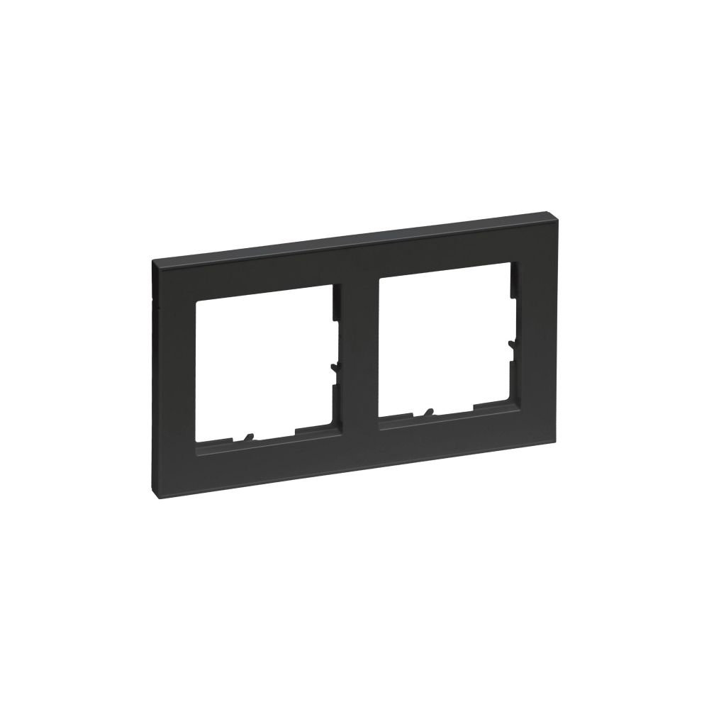 Legrand 2-fach Rahmen SEANO+, 86x157x10mm, Kunststoff, Schwarz, 765382... LEGRAND-765382 3414972548496 (Abb. 2)