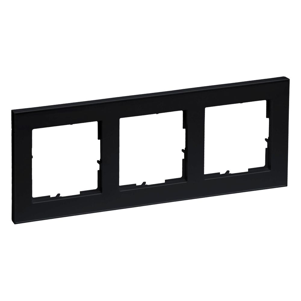 Legrand 3-fach Rahmen SEANO+, 86x228x10mm, Kunststoff, Schwarz lackiert... LEGRAND-765383 3414972548854 (Abb. 3)