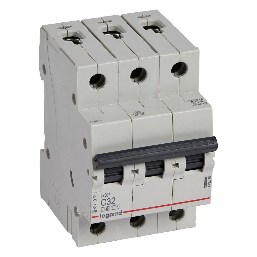 Legrand Leitungsschutzschalter RX3, 32A 3-polig 6kA 400V, Schraubklemme, Grau... LEGRAND-419238 3414970368157 (Abb. 2)