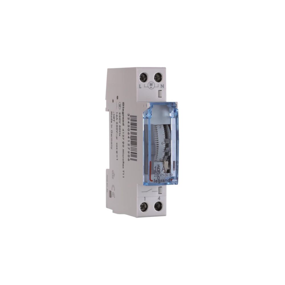 Legrand Tageszeitschaltuhr MicroRex QT11, 1 Kanal, 16A, 1TE, 83x17,5x60mm, Grau, 412790... LEGRAND-412790 3245064127905 (Abb. 2)