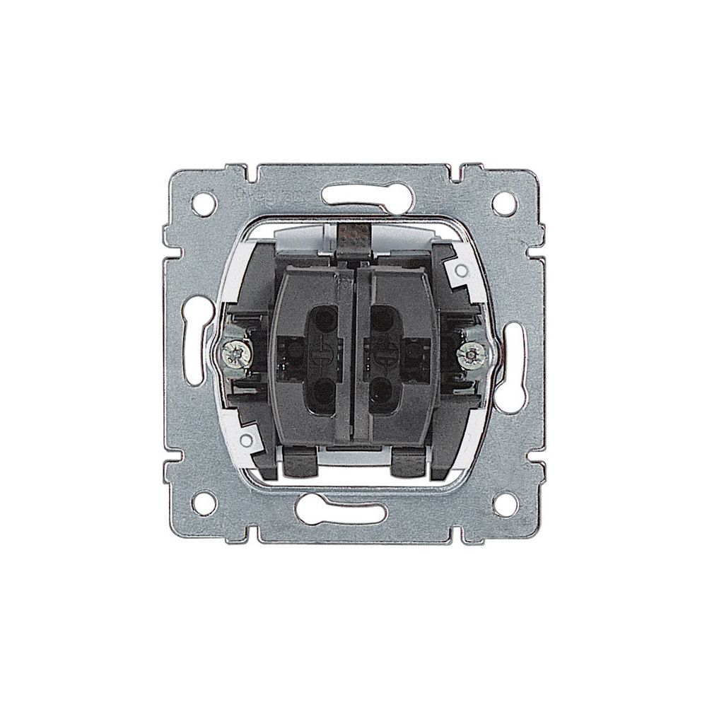 Legrand Doppelwechselschalter-Einsatz, 250V, 10A, 71x71x32,5mm, Kunststoff, RAL 7016, 7... LEGRAND-775808 3245067758083 (Abb. 3)
