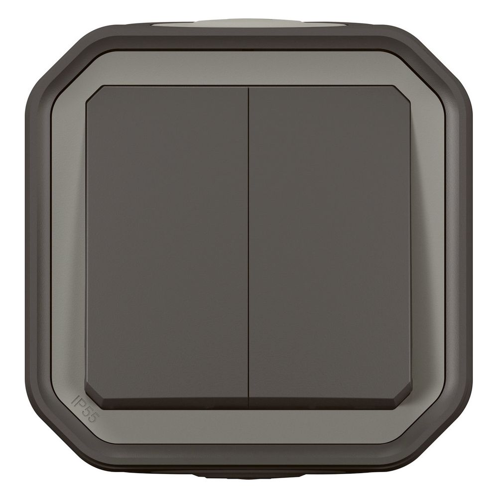 Legrand Doppelwechselschalter Plexo New 069775L, 10A, 250V, IP55, IK08, Thermoplast, A... LEGRAND-069775L 3414972110266 (Abb. 5)