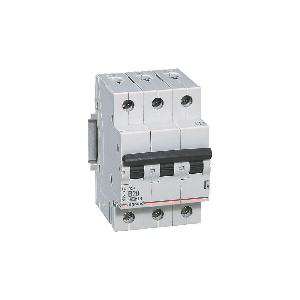 Legrand Leitungsschutzschalter RX3 B 20A, 3-polig, 6kA, 400V, 3TE, Grau... LEGRAND-419170 3414970367310 (Abb. 2)