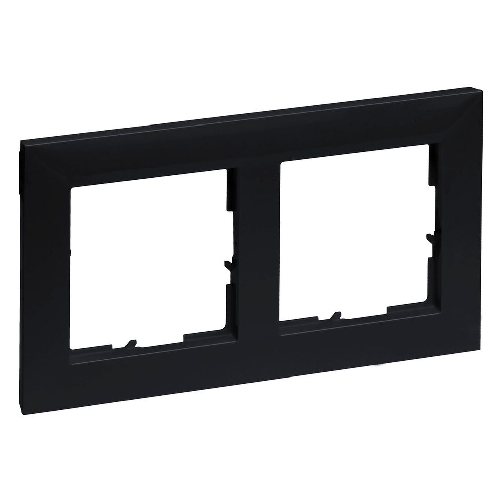 Legrand 2-fach Rahmen SEANO, 87x158x9,8mm, Kunststoff, Schwarz, 765372... LEGRAND-765372 3414972549660 (Abb. 3)