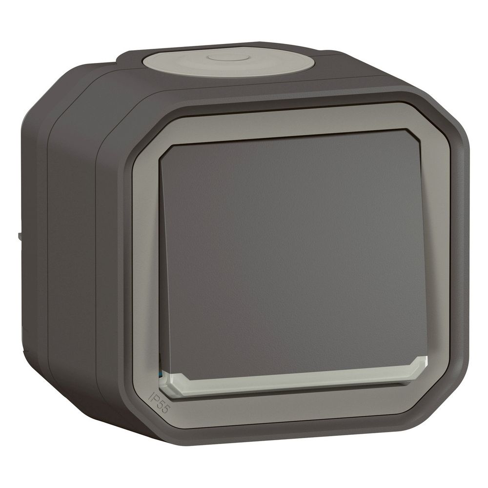Legrand Kontroll-Wechselschalter Plexo New, 10AX, IP55, IK08, Anthrazit... LEGRAND-069721L 3414972110341 (Abb. 4)