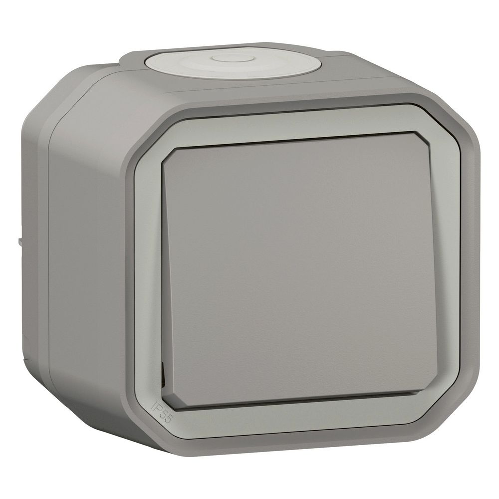 Legrand Wechselschalter Plexo New, 10A, 250V, IP55, IK08, Kunststoff, Grau, 069711L... LEGRAND-069711L 3414971881778 (Abb. 4)