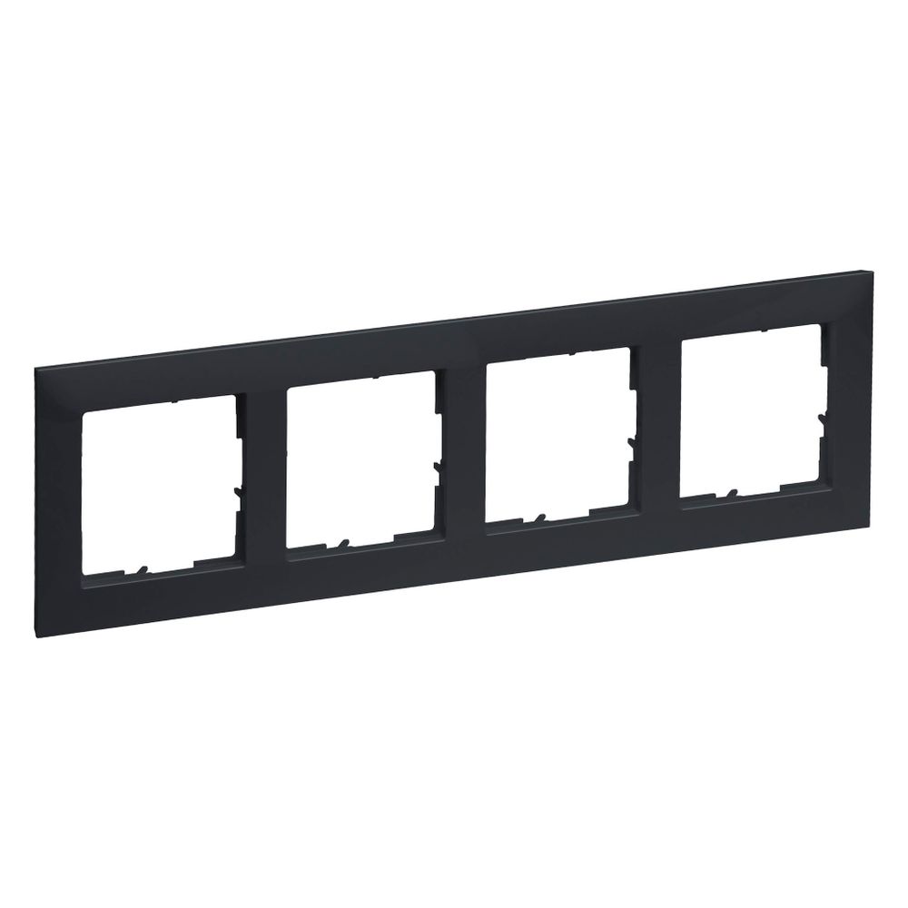 Legrand 4-fach Rahmen SEANO, 87x301mm, Kunststoff, Anthrazit lackiert, 765474... LEGRAND-765474 3414972549905 (Abb. 3)