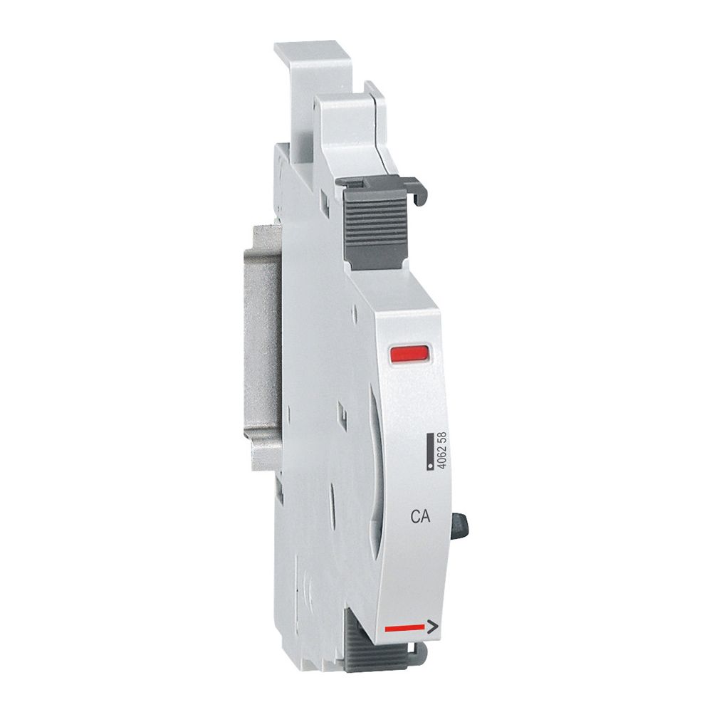 Legrand Hilfsschalter DX3, 1 Wechsler, 6A, 240V, 0,5TE, 84,5x8,8x77,7mm, 406258... LEGRAND-406258 3245064062589 (Abb. 9)