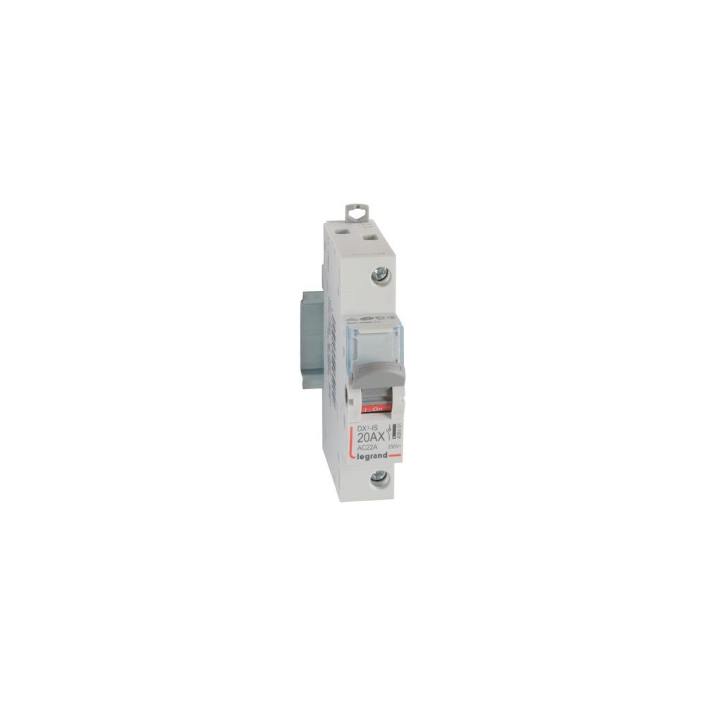 Legrand Lasttrennschalter DX3, 1-polig, 20A, 250V, 1TE, IP20, Grau, RAL 7035, 406401... LEGRAND-406401 3245064064019 (Abb. 2)
