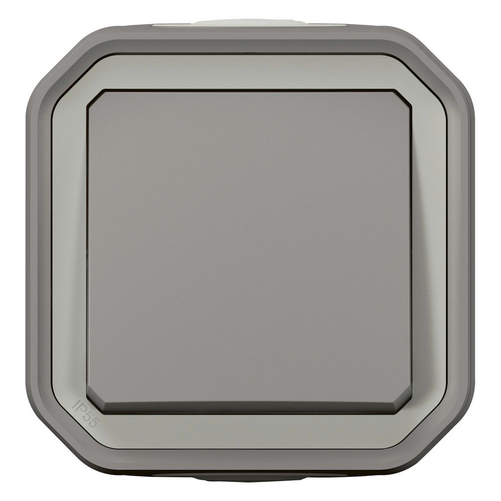 Legrand Aufputz-Taster Plexo New, 10A, 250V, IP55, IK08, Kunststoff, Grau, 82mm, 06972... LEGRAND-069720L 3414971881952 (Abb. 3)