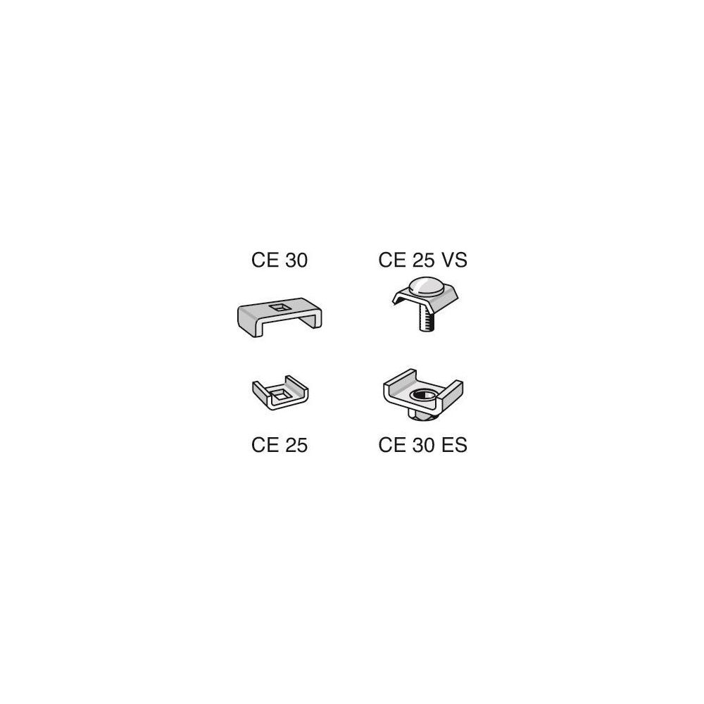 Legrand Cablofil Klemmstück CE25, 3,6-5,9mm, 7mm, 5N, Stahl, elektrolytisch verzinkt,... LEGRAND-CM558011 3599075580113 (Abb. 2)