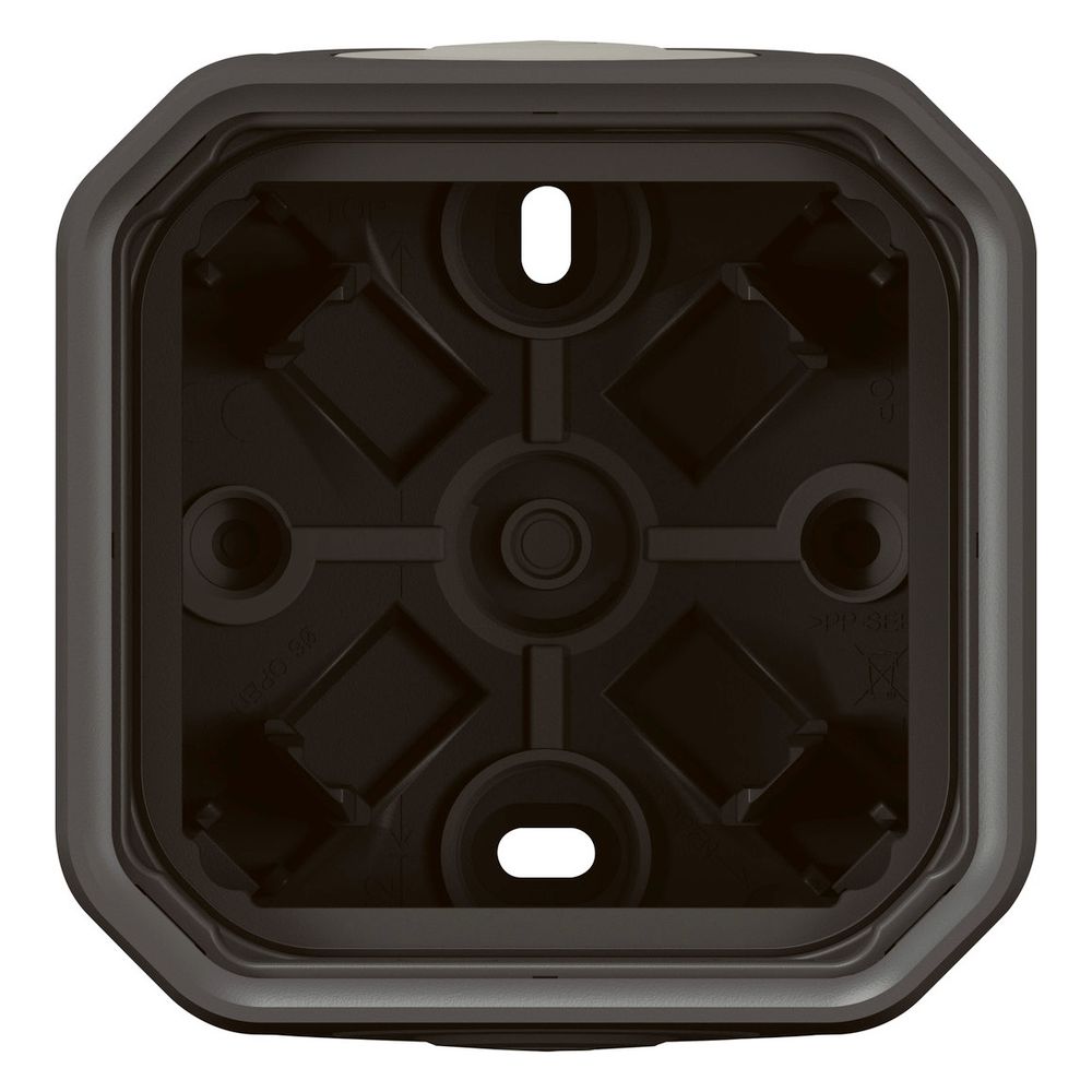 Legrand Aufputzgehäuse Plexo New 069601L, 1-fach, IP44, 85x82x57mm, Thermoplast, Anthr... LEGRAND-069601L 3414971879843 (Abb. 5)