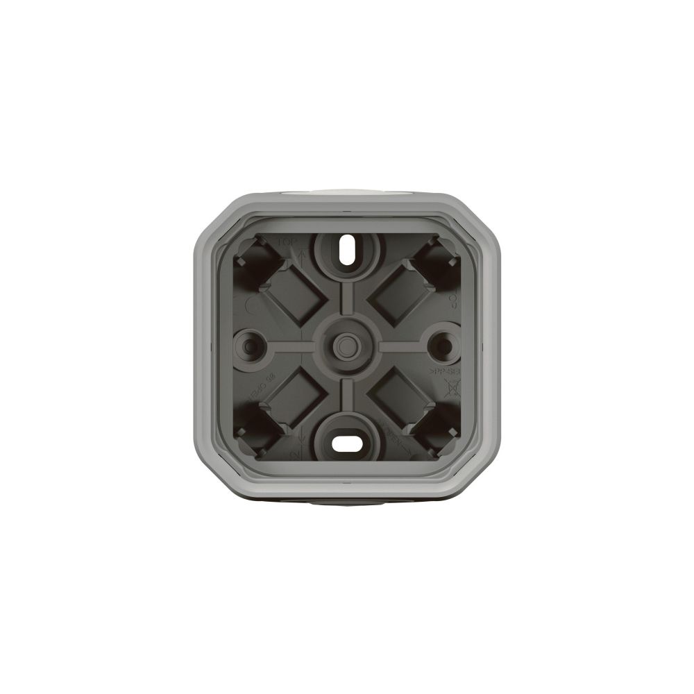 Legrand Aufputzgehäuse Plexo New 069651L, 1-fach, IP44, Thermoplast, Grau, 069651L... LEGRAND-069651L 3414971880863 (Abb. 2)
