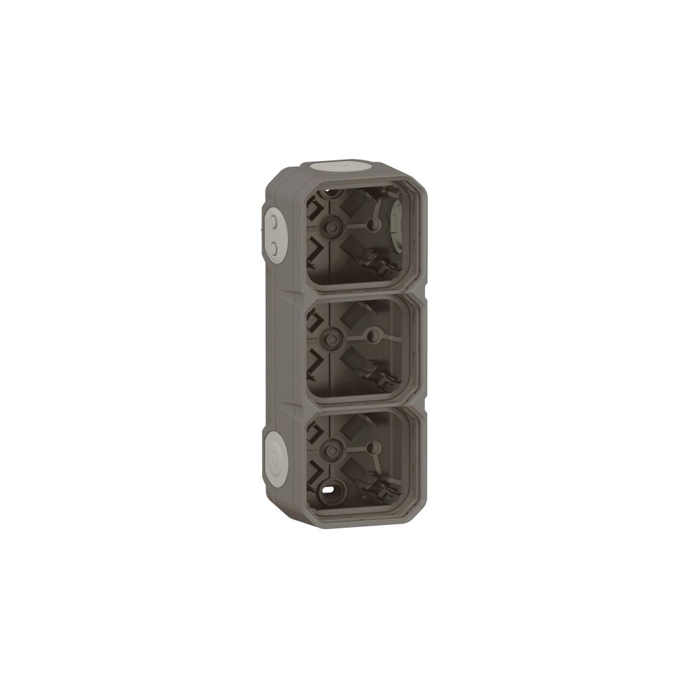 Legrand Aufputzgehäuse Plexo New 3-fach, 82x226x57mm, Thermoplast, Anthrazit, 069603L... LEGRAND-069603L 3414971879904 (Abb. 6)