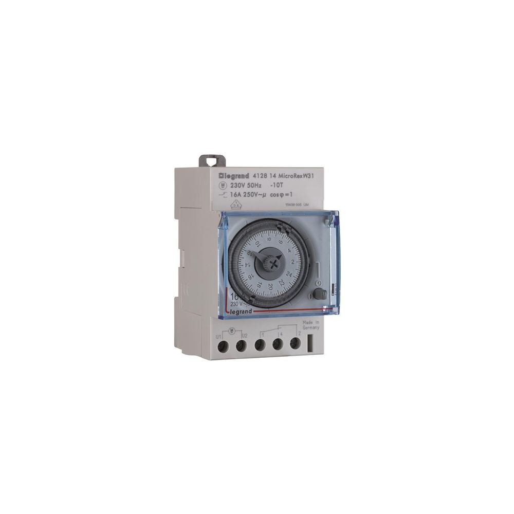 Legrand Wochenzeitschaltuhr MicroRex W31, 1 Kanal, 230V, 16A, 52,5x83x60mm, 412814... LEGRAND-412814 3245064128148 (Abb. 2)
