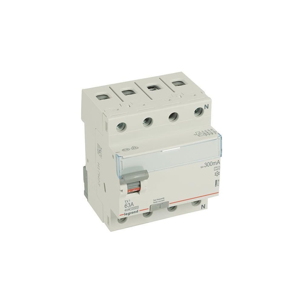 Legrand Fehlerstromschutzschalter TX3 411786, 63A, 4-polig, 300mA, Typ A, 400V, 4TE, Gr... LEGRAND-411786 3414970353689 (Abb. 2)
