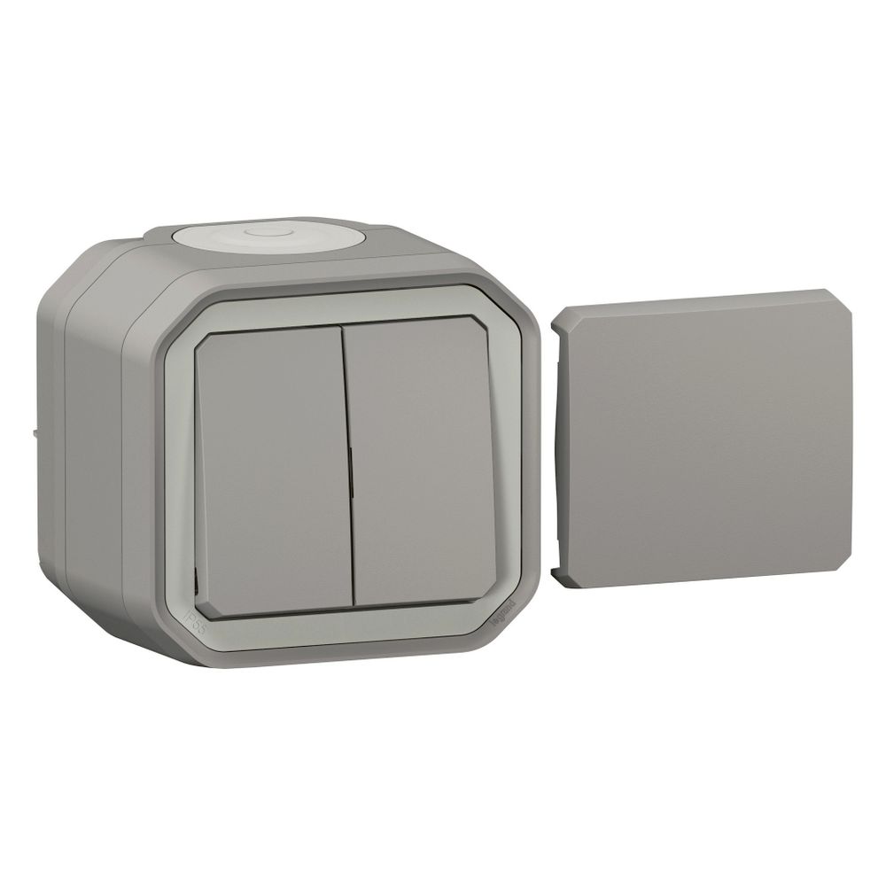 Legrand Multifunktionsschalter Plexo New, 10A, IP55, IK08, Kunststoff, Grau, 069719L... LEGRAND-069719L 3414971904224 (Abb. 4)