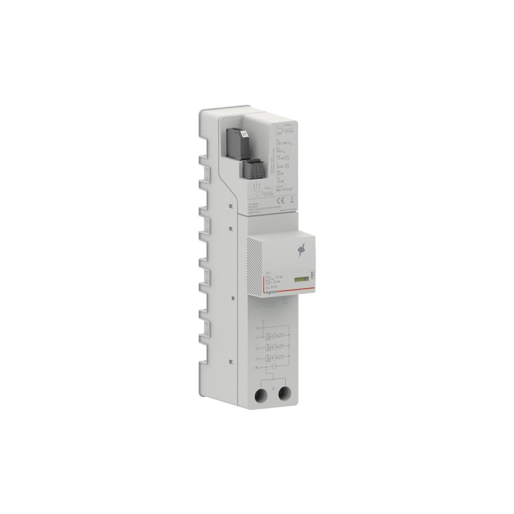 Legrand Kombiableiter für Sammelschienensystem T1+T2, 7,5kA, 3+1 Schaltung, TT/TNS, Fer... LEGRAND-412457 3414972039468 (Abb. 2)