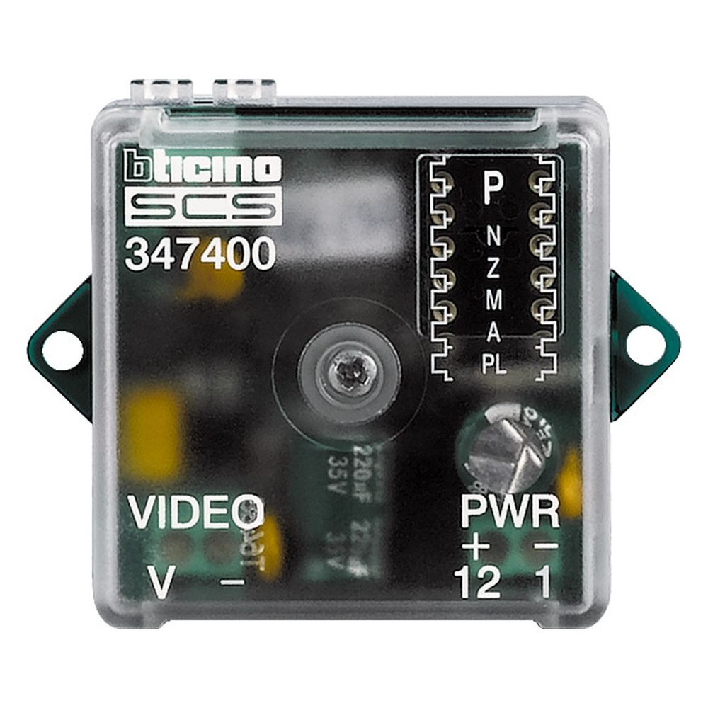 Legrand BTicino Kamera-Interface Koax / 2-Draht, 41x41x19mm, 347400... LEGRAND-347400 8012199726717 (Abb. 2)