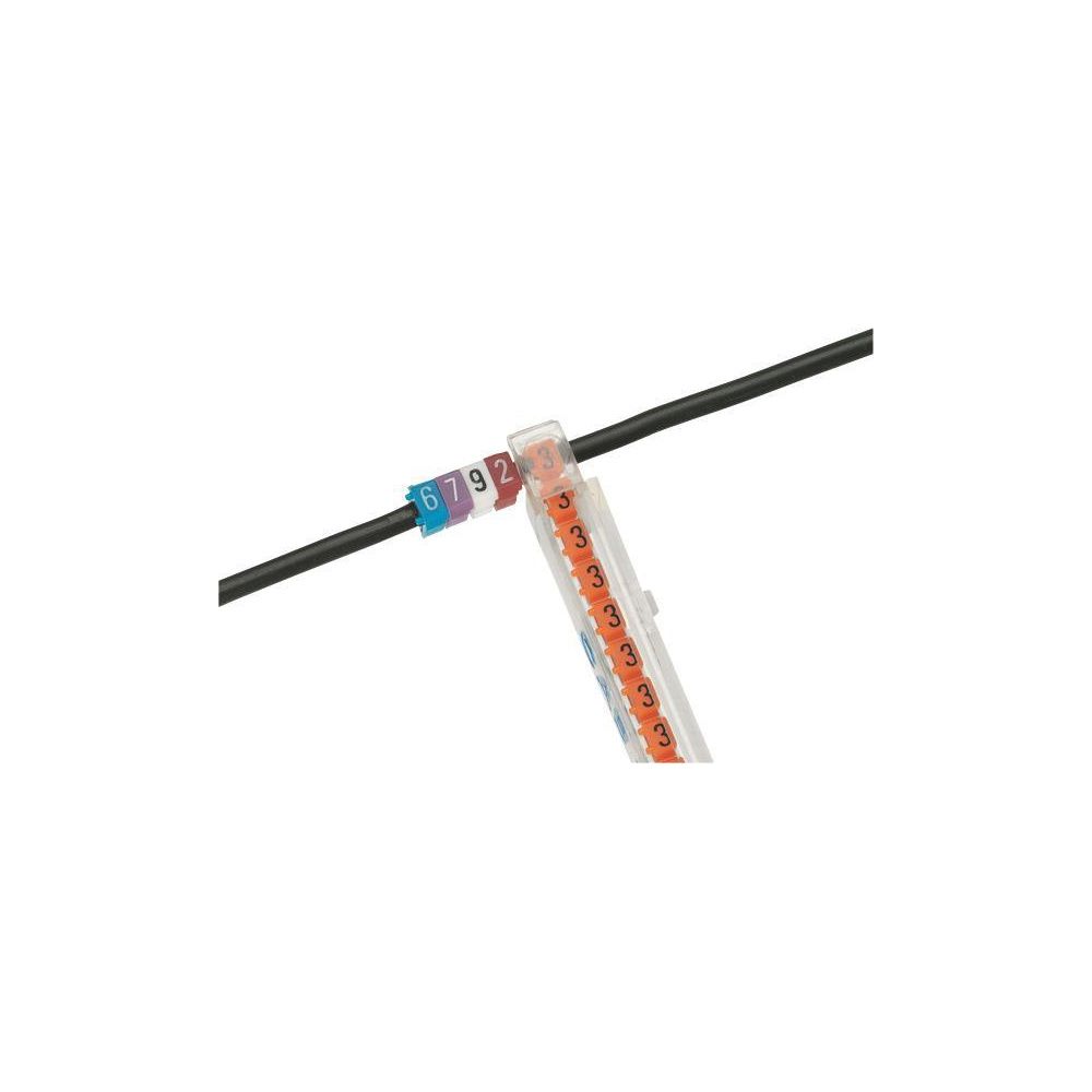 Legrand Kennzeichnungssystem CAB 3 Ziffer 3, 0,5-1,5mm2, 5x3mm, Kunststoff, Orange, 038... LEGRAND-038213 3245060382131 (Abb. 2)