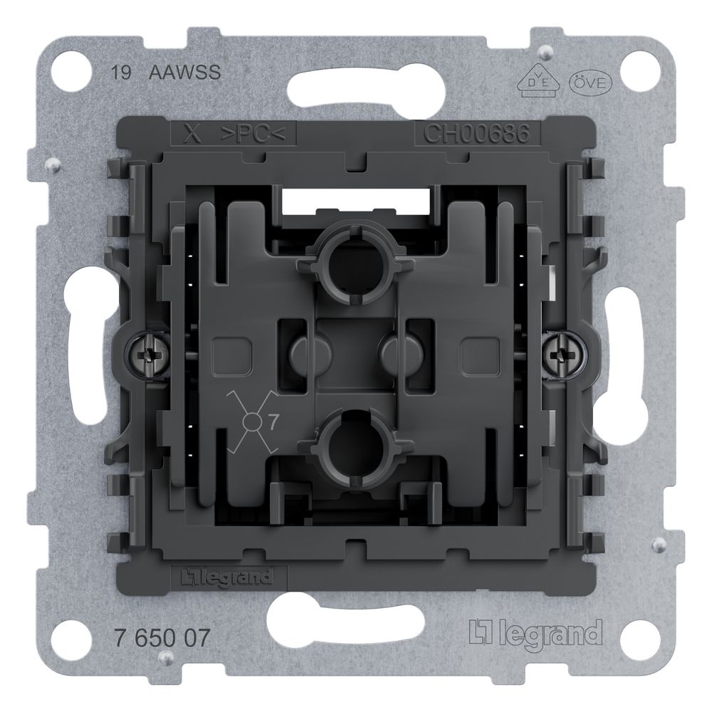 Legrand Kreuzschalter SEANO, 10 AX, Unterputz, 27,3mm, 765007... LEGRAND-765007 3414972547369 (Abb. 2)