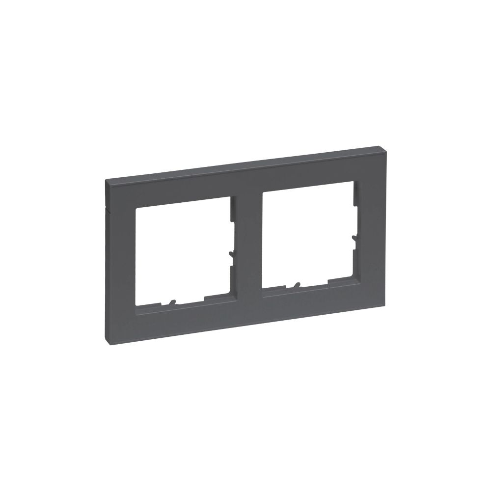 Legrand 2-fach Rahmen SEANO+, 86x157x10mm, Kunststoff, Anthrazit, 765482... LEGRAND-765482 3414972548434 (Abb. 2)