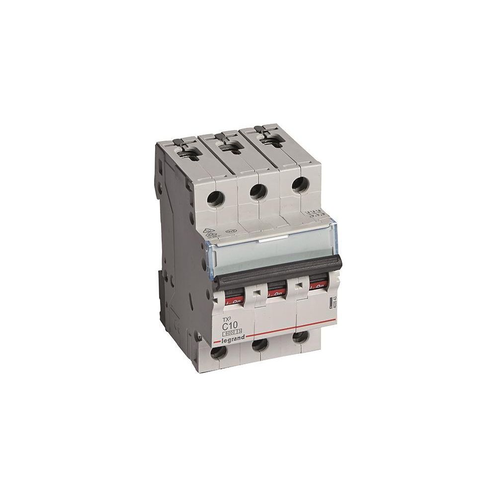 Legrand Leitungsschutzschalter TX3 C 10A, 3-polig, 6kA, 400V, 3TE, Grau, 403543... LEGRAND-403543 3414970389497 (Abb. 2)