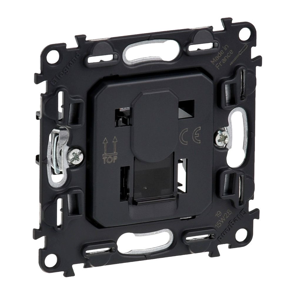 Legrand Datendose Valena In'Matic 1xRJ45 Kat. 6A STP, Unterputz, 74,7x74,7x35,4mm, Schw... LEGRAND-753048 3414970475060 (Abb. 2)