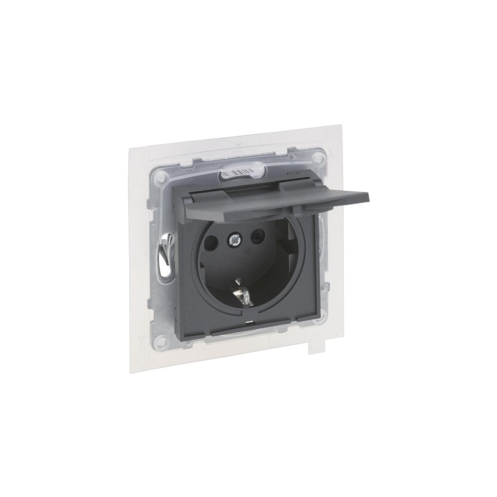 Legrand Schutzkontakt-Steckdose SEANO, mit Klappdeckel, mit erhöhtem Berührungsschutz, ... LEGRAND-765424 3414972550482 (Abb. 2)