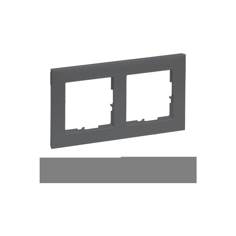 Legrand 2-fach Rahmen SEANO, 87x158mm, Kunststoff, Anthrazit lackiert, 765472... LEGRAND-765472 3414972549608 (Abb. 2)