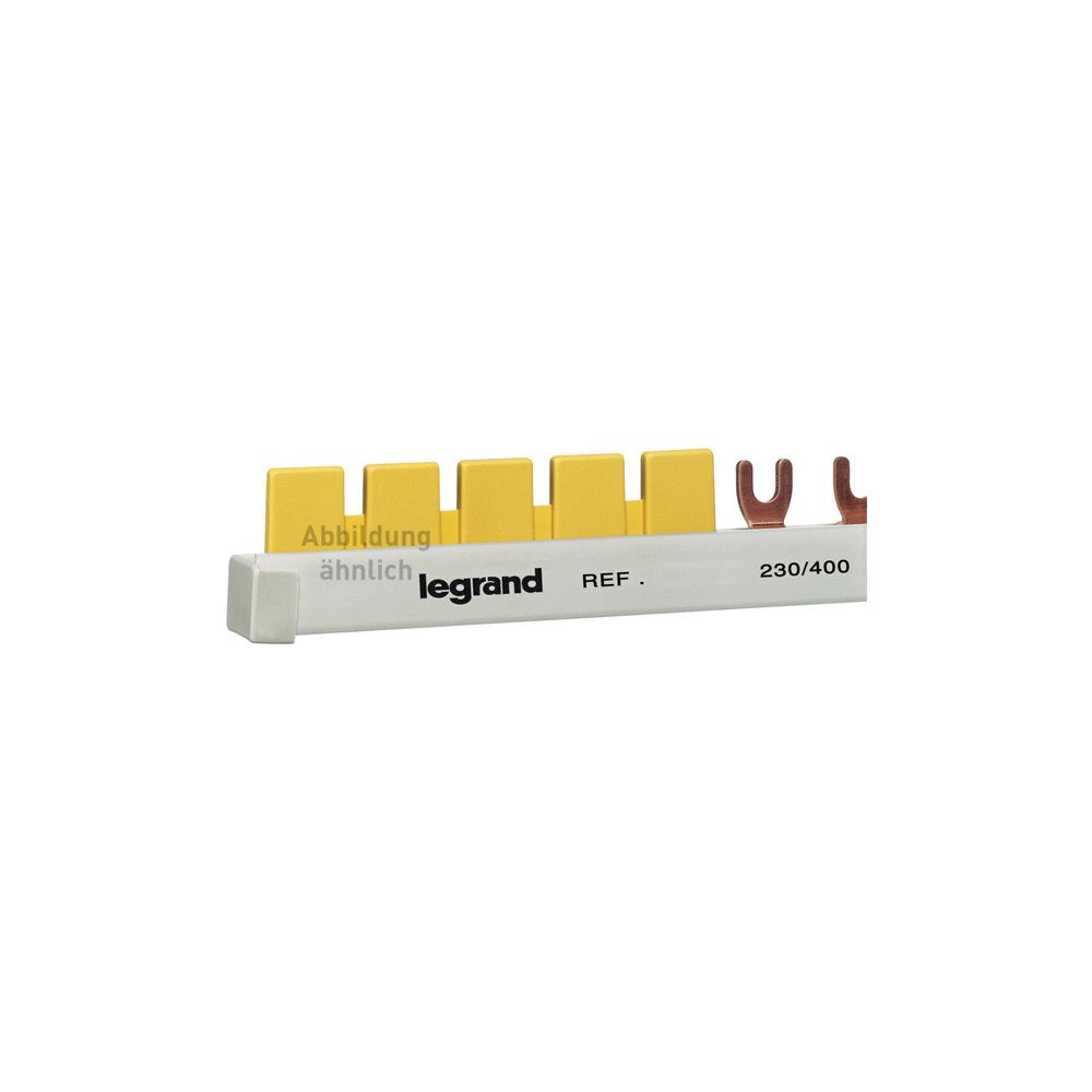 Legrand Endkappe für Stift- und Gabelkammschienen, 3-polig, Berührungsschutzabdeckung... LEGRAND-607026 4010957070267 (Abb. 2)
