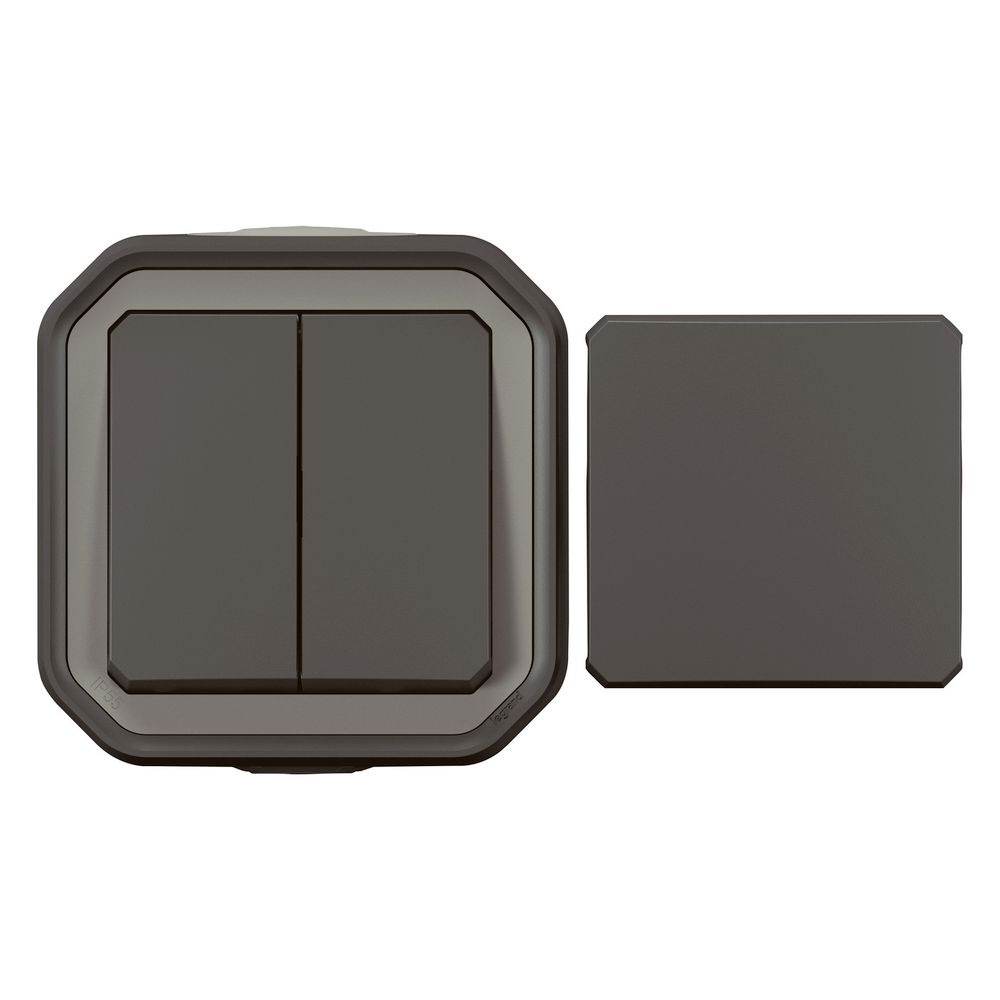 Legrand Multifunktionsschalter Plexo New 069789L, IP55, IK08, 250V, 10A, Anthrazit... LEGRAND-069789L 3414971904262 (Abb. 5)