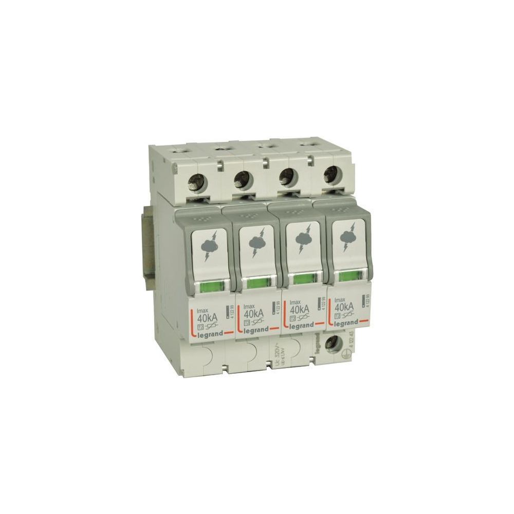 Legrand Überspannungsableiter Typ 2 4+0, 230/400V, 40kA, 4 TE, IP20, 412243... LEGRAND-412243 3414970517685 (Abb. 2)