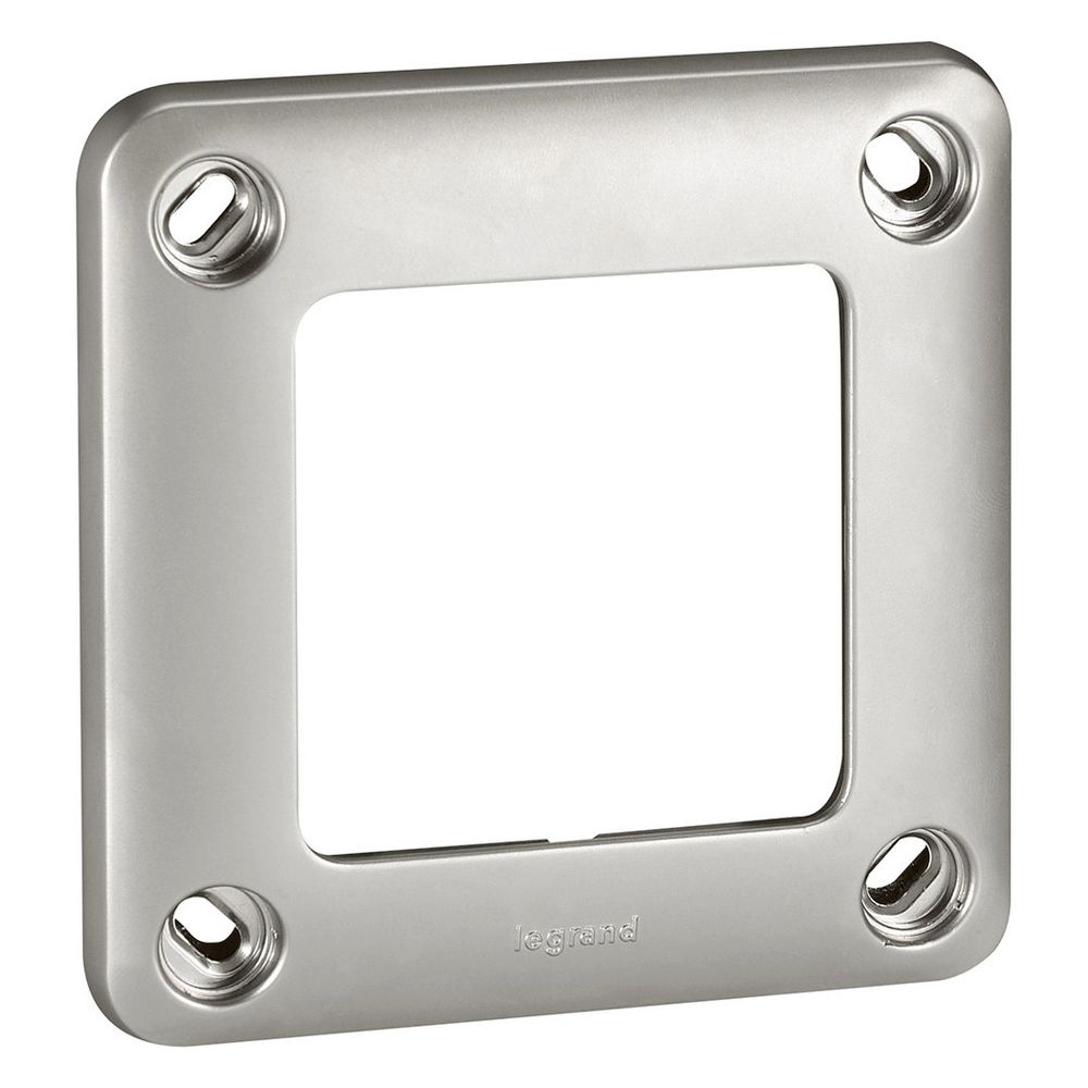 Legrand Rahmen Soliroc 1-fach, IP55, IK10, 110x110x13,5mm, Metall, Grau, 077851... LEGRAND-077851 3245060778514 (Abb. 3)