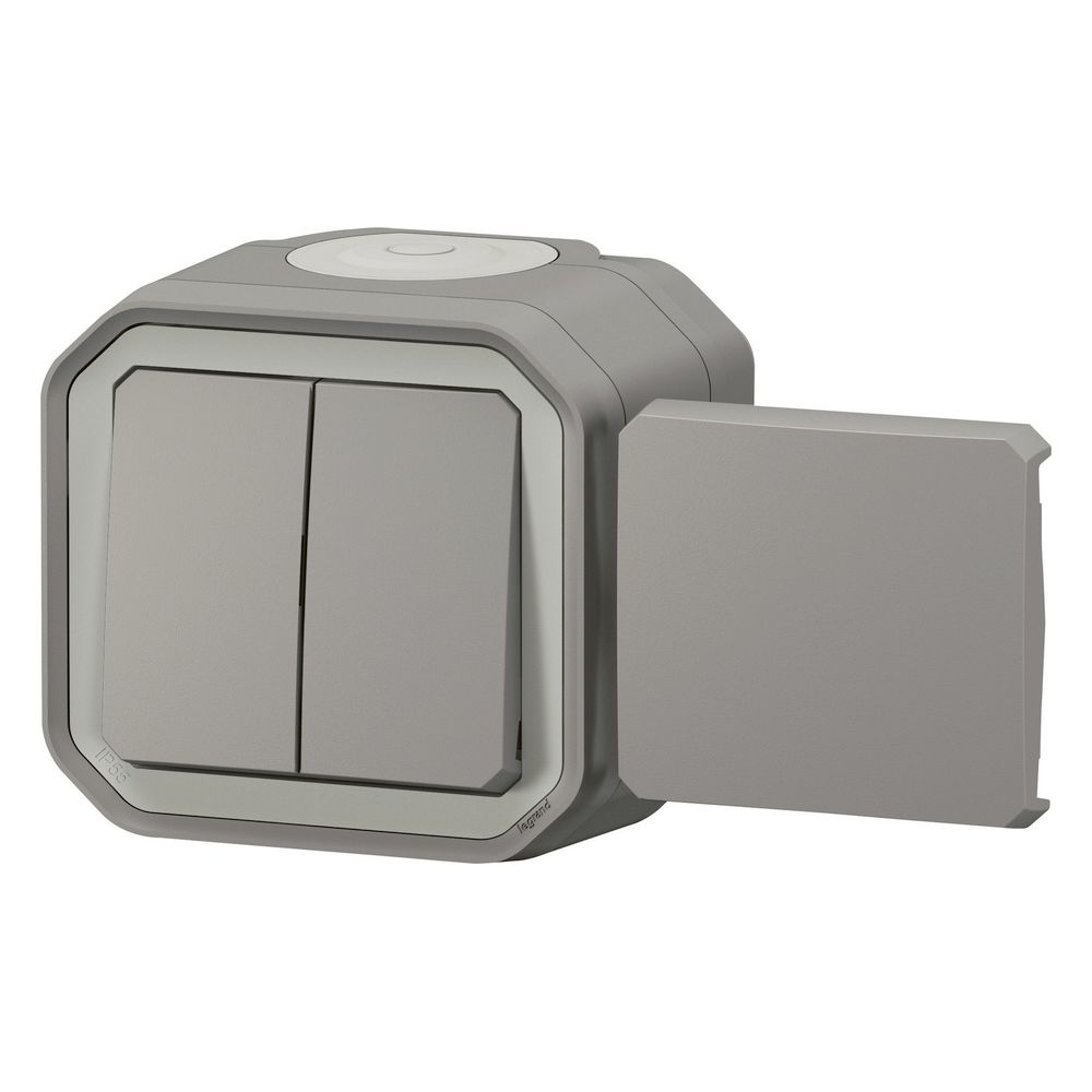 Legrand Multifunktionsschalter Plexo New, 10A, IP55, IK08, Kunststoff, Grau, 069719L... LEGRAND-069719L 3414971904224 (Abb. 6)