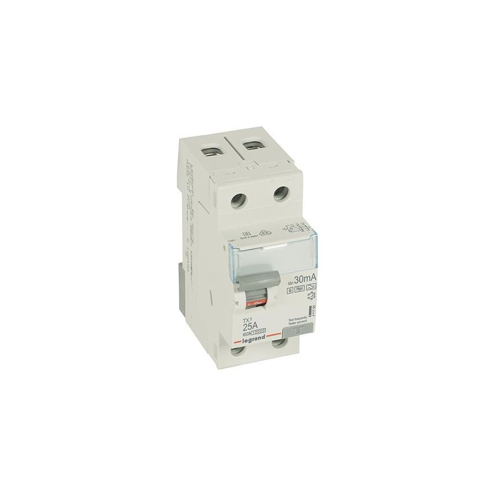 Legrand Fehlerstromschutzschalter TX3, 25A, 2-polig, 30mA, Typ F-G, 230V, 2TE, Grau, 41... LEGRAND-411595 3414970352989 (Abb. 2)