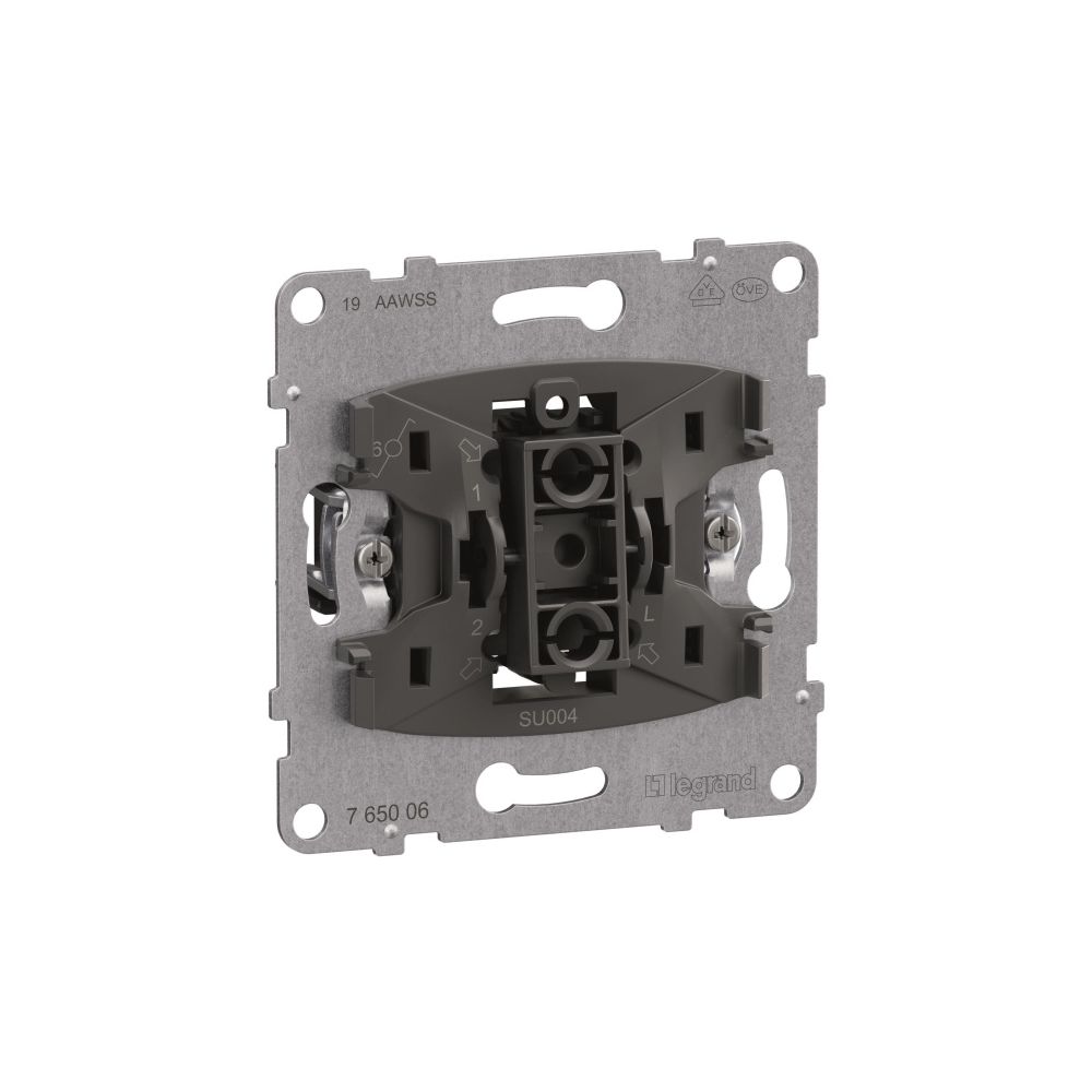 Legrand Wechselschalter SEANO, 10 AX, 250 V, Unterputz, Steckklemme, 72,9x72,9x40mm, Ku... LEGRAND-765006 3414972553193 (Abb. 3)