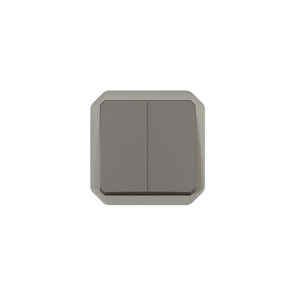 Legrand Doppelwechselschalter Plexo New 069805L, 10A, 250V, IP55, Kunststoff, Anthrazi... LEGRAND-069805L 3414971883055 (Abb. 2)