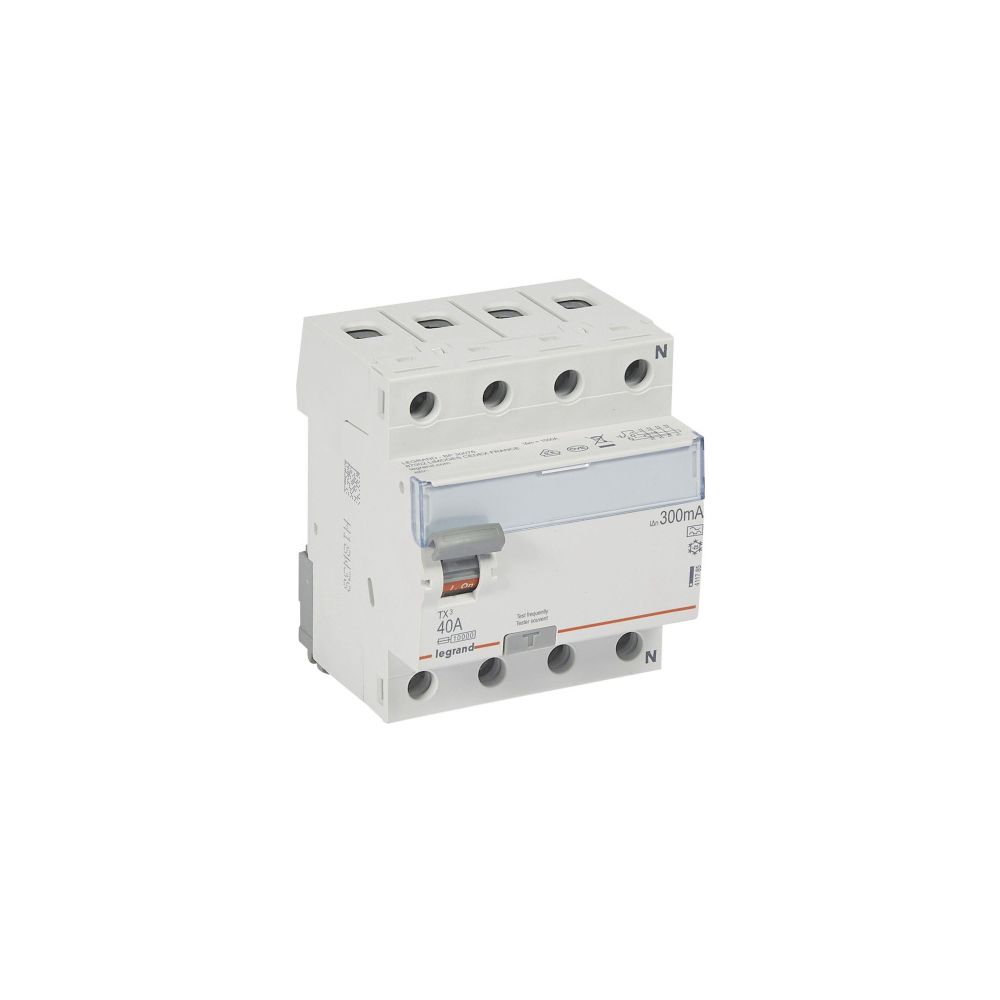 Legrand Fehlerstromschutzschalter TX3 40A 4-polig 300mA Typ A 400V, 4TE, Schraubklemme,... LEGRAND-411785 3414970353665 (Abb. 2)