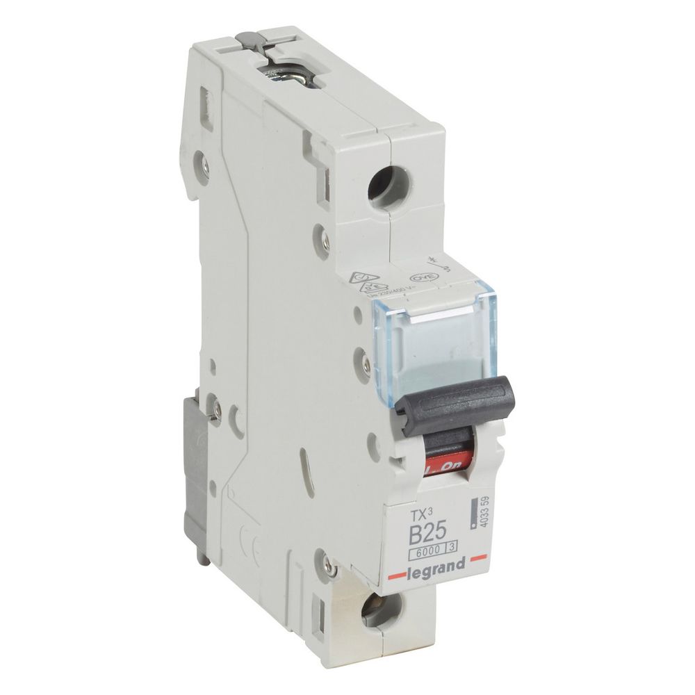 Legrand Leitungsschutzschalter TX3 B 25A, 1-polig, 6kA, 1TE, Grau, 403359... LEGRAND-403359 3414970386366 (Abb. 3)