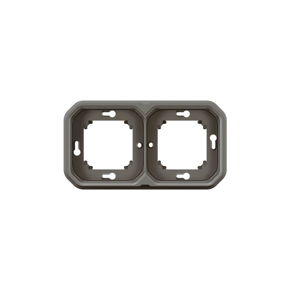 Legrand Tragring Plexo New 2fach, 156x85x43,5mm, Thermoplast, Anthrazit, 069607L... LEGRAND-069607L 3414971879980 (Abb. 2)