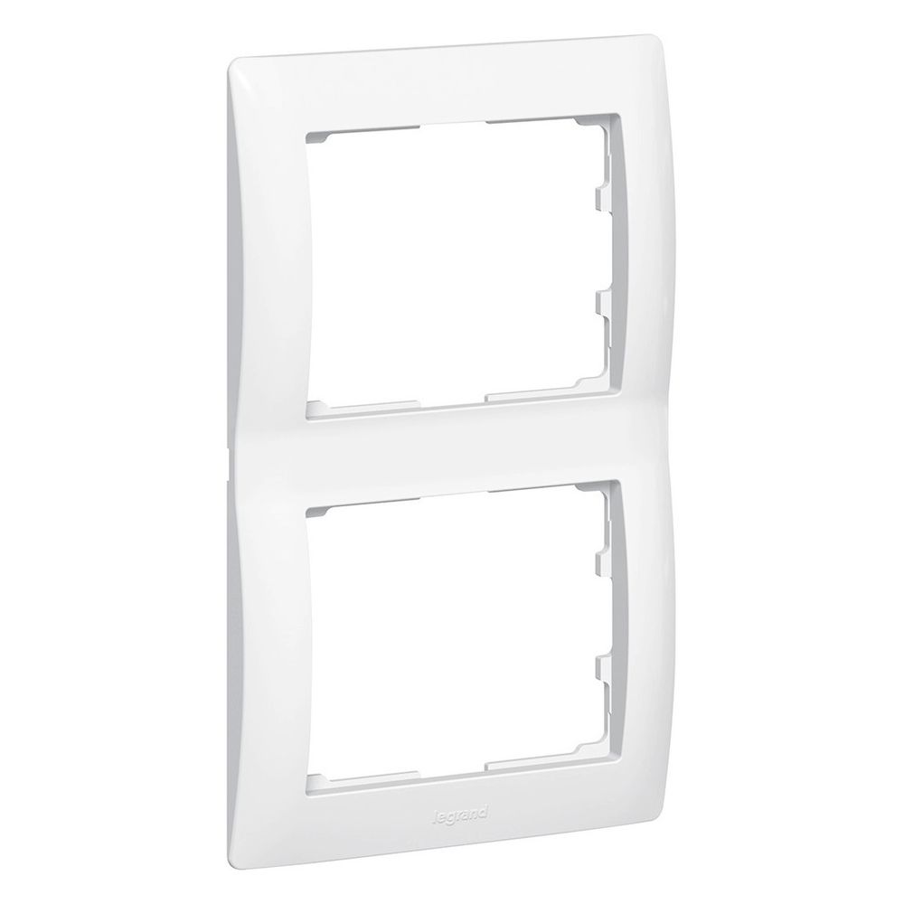 Legrand Rahmen 2-fach senkrecht Galea Ultraweiß, 91x154x12mm, Kunststoff, Weiß, 771006... LEGRAND-771006 3245067710067 (Abb. 3)