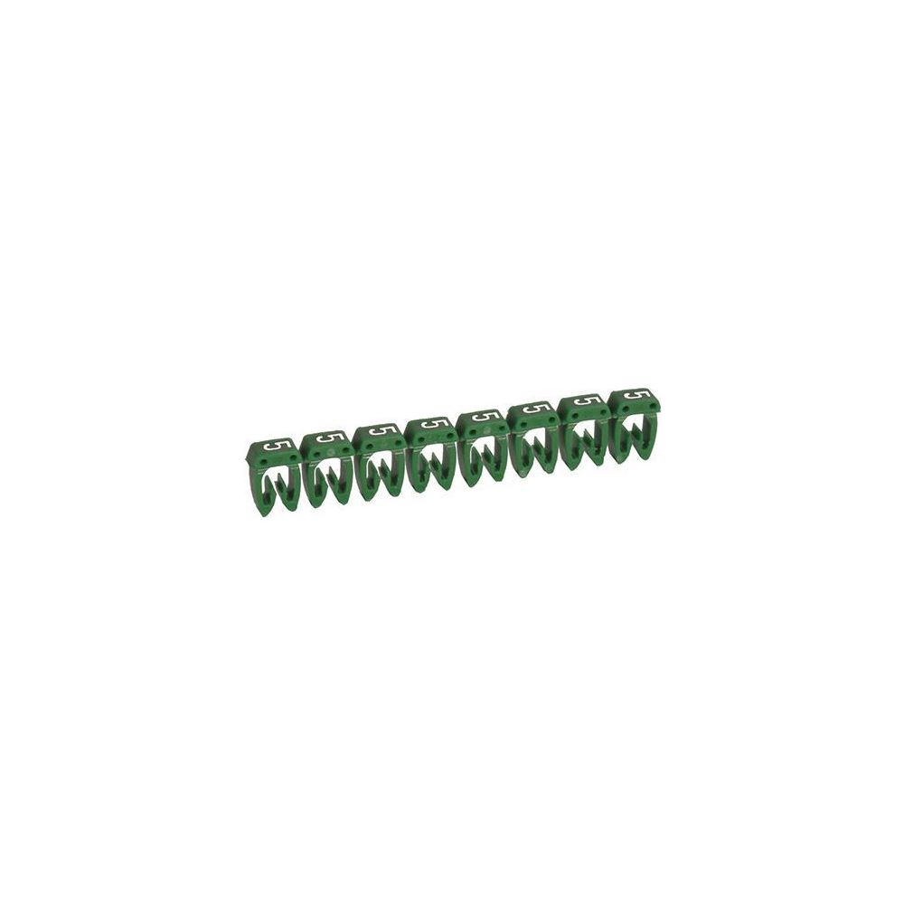 Legrand Kennzeichnungssystem CAB 3 Ziffer 5, 0,5-1,5mm2, 5x3mm, Kunststoff, Grün, 03821... LEGRAND-038215 3245060382155 (Abb. 2)